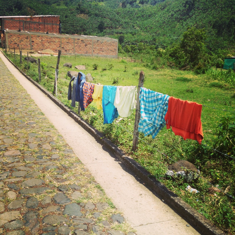 Laundry in Jardin, Colombia