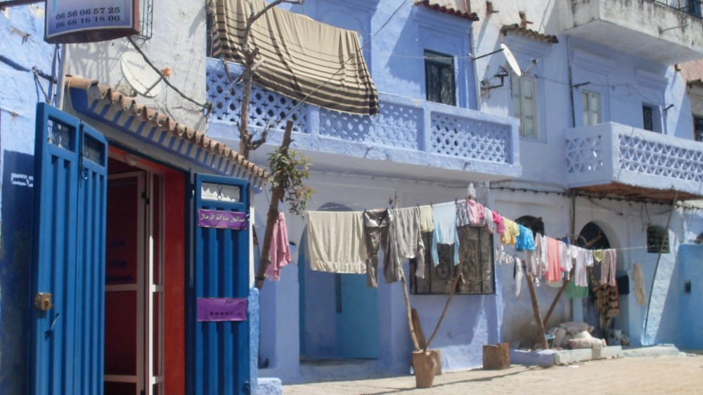 Laundry in Chefchaouen, Morocco (everything in Chef is gorgeous)
